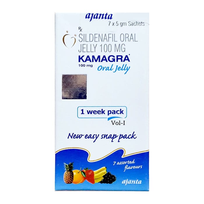 thuoc cuong duong kamagra oral jelly 100mg vol 1 hop 7 goi 00573
