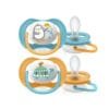 Ty ngậm thông khí Ultra Air Lime Philips Avent hình thú 6-18M (vỉ đôi)