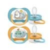 Ty ngậm thông khí Ultra Air Lime Philips Avent hình thú 0-6M (vỉ đôi)