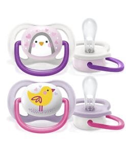 Ty ngậm thông khí Ultra Air Lime Philips Avent hình thú 0-6M (vỉ đôi)