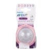 Núm ti silicone Philips Avent Natural cho trẻ sơ sinh (Vỉ 2 núm)