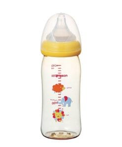 Bình Sữa PPSU Plus Nội Địa 240ml cổ rộng NV Silicon siêu mềm Plus màng co