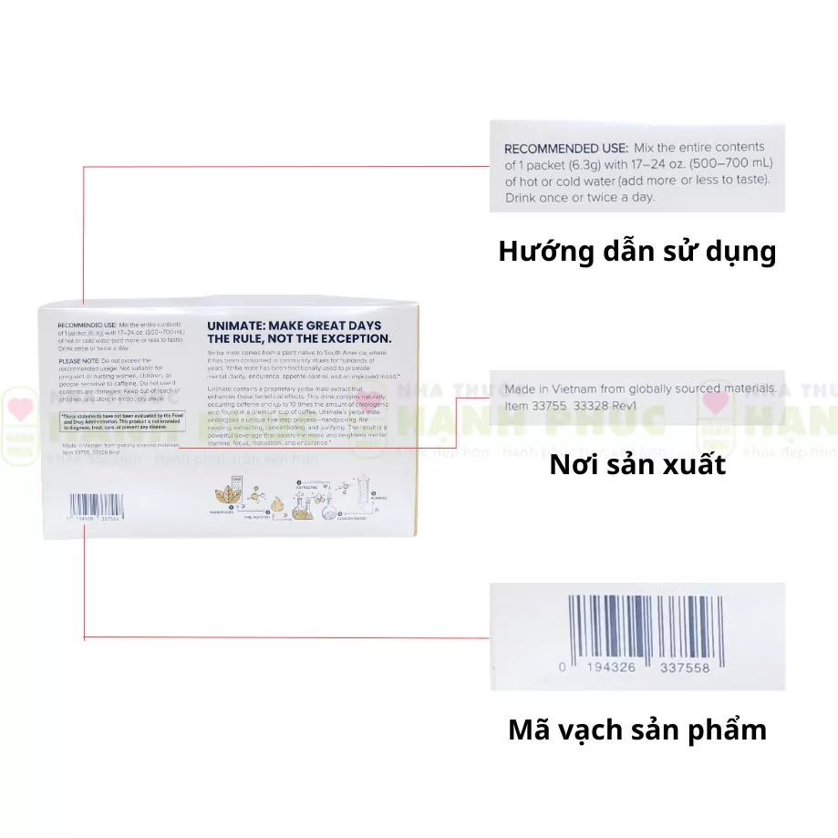 Giá bán và địa chỉ mua Unimate chanh gừng uy tín, đáng tin cậy - Hakichi 3 Phan biet Unimate 2.png 1