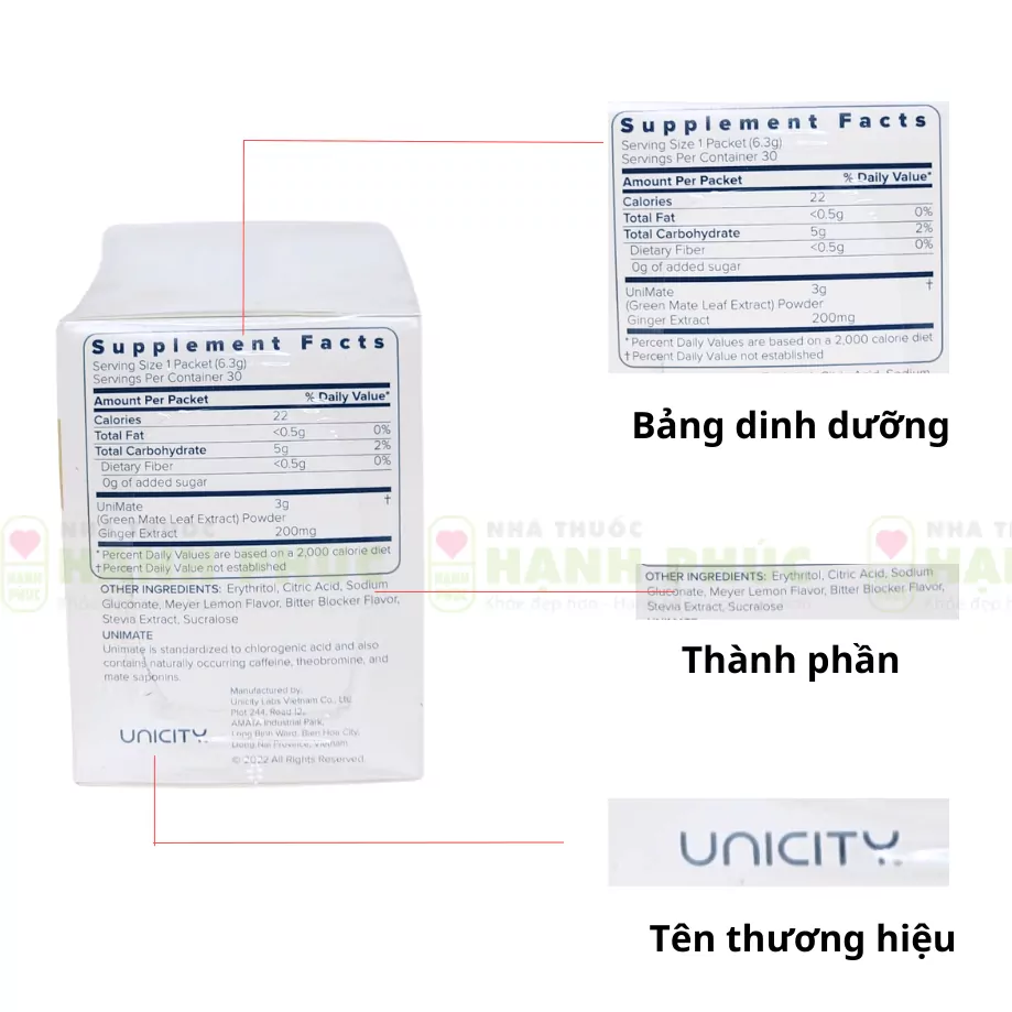 Giá bán và địa chỉ mua Unimate chanh gừng uy tín, đáng tin cậy - Hakichi 4 Phan biet Unimate 3.png 1