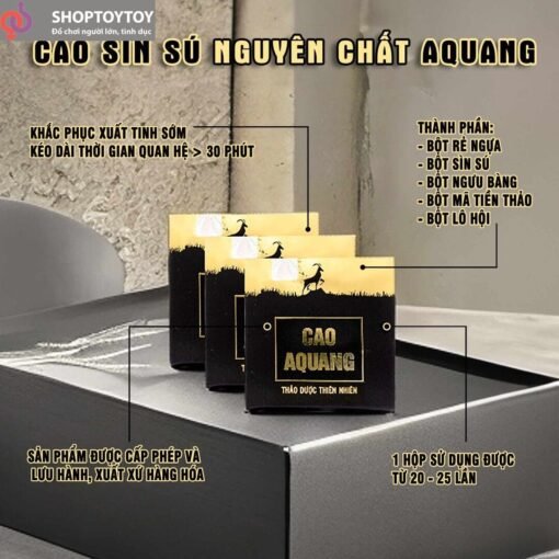 Cao Sìn Sú AQuang giúp kéo dài thời gian quan hệ từ 30-60 phút