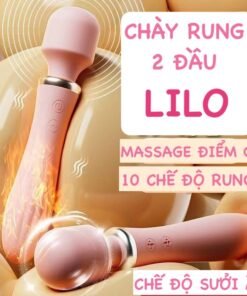 Chày rung 2 đầu LiLo không dây toả nhiệt máy massage điểm G - Ảnh 3