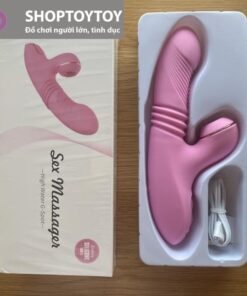 Chày Rung Đa Năng Rung thụt Ngoái - kết Hợp Bú Mút hột Le 7 Tần Số cho nữ tự sướng