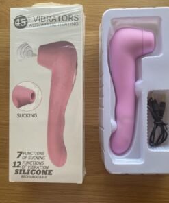 Chày Rung Massage 12 Tần Số Rung - Kết Hợp Đầu Hút kích Thích Núm Vú 7 Chế Độ Cực Mạnh