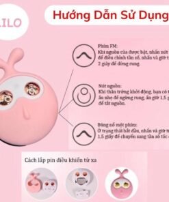 Dương vật giả tai thỏ gắn quần chip rung Lilo We Love 2 đầu massage - Ảnh 2