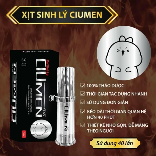 Xịt Ciumen Plus phiên bản màu trắng bản mới