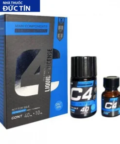 Combo popper C4 xanh 50ml chính hãng dành cho Bot Top - Chai 40ml + 20ml