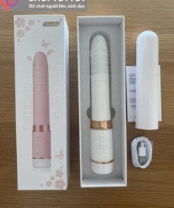 Dương vật Giả Rung Thụt kết Hợp 1 Đầu Bú Mút Hột le Cao Cấp Kích Thích Nữ