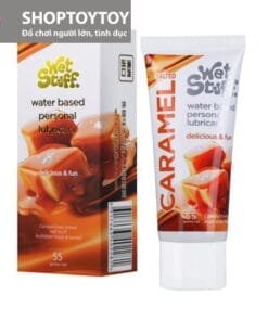 Gel bôi trơn Caramel Salted vị mặn nếm được dùng cho quan hệ miệng