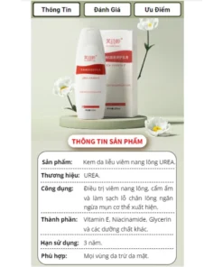 Kem da liễu viêm nang lông UREA - Kem UREA đào thải bít tắc lỗ chân lông, cấp ẩm ngăn ngừa mụn, chăm sóc da khỏe mạnh 8 kemviemda4