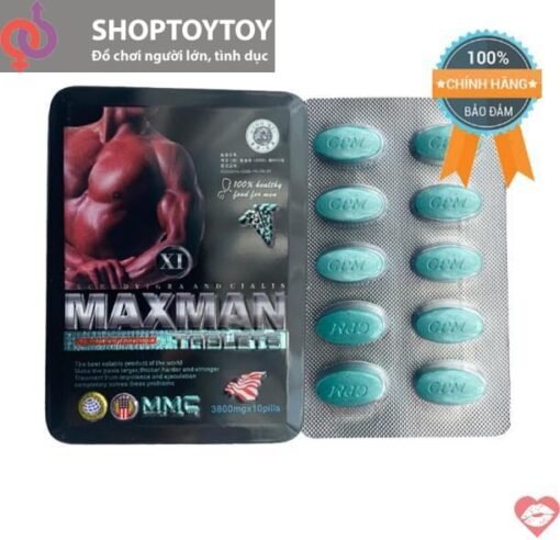Maxman chính hãng cương dương kéo dài thời gian chống xuất tinh sớm hộp 10 viên