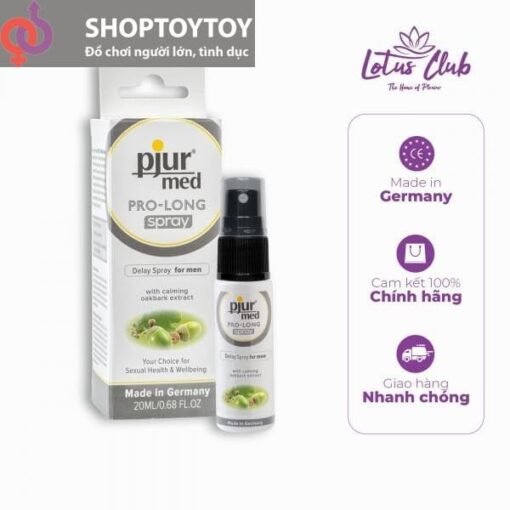 Chai xịt Pjur Med Prolong 20ml của Đức kéo dài thời gian chống xuất tinh sớm