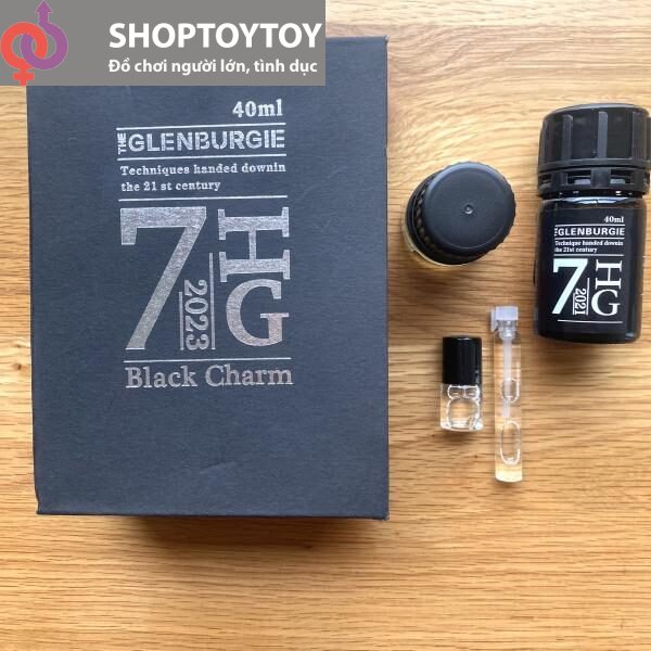Sét Hộp Combo Chai Hít Tắng Khoái Cảm 7HG Black Charm chai 40ml + 20ml Chính Hãng USA