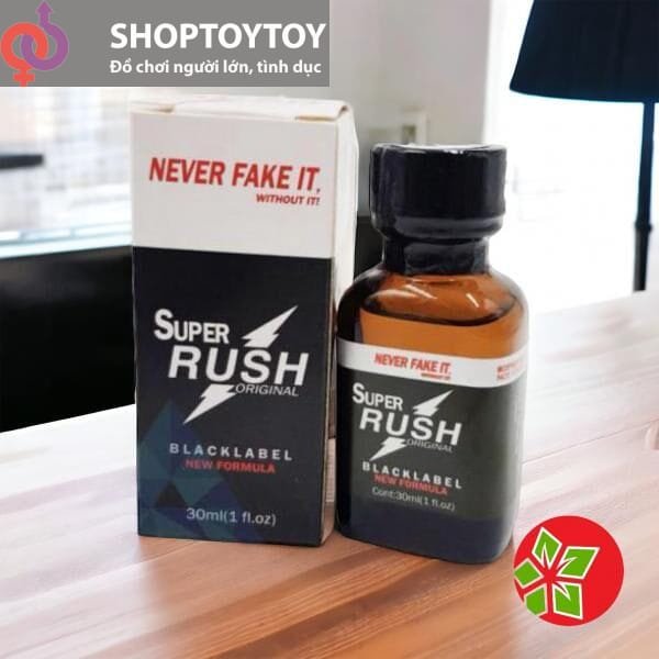 Shop Bán Popper Super Rush Orignal Đen Chai 30ml - Kích Thích Mạnh Bạo cho Top Bot - LGBT