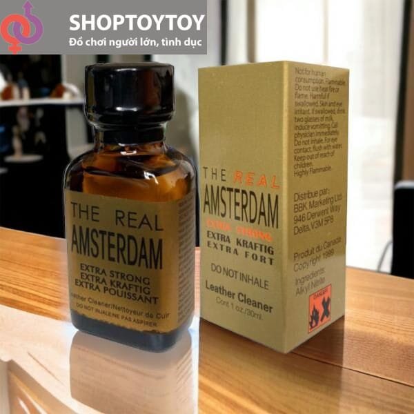 Tinh Dầu Popper The Real Ámterdam Chính Hãng kích thích tăng khoái cảm cho T&B Chai 30ml