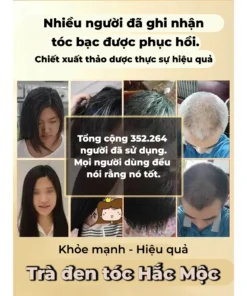 Trà đen tóc Hắc Mộc - Trà thảo mộc 30 gói công nghệ Nhật Bản kích đen tóc, phủ bạc, làm tóc đen từ thảo mộc thiên nhiên 14 traden2