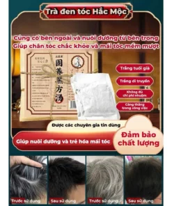 Trà dưỡng đen tóc Hắc Mộc - Trà Hắc Mộc đen tóc, đẹp da giải nhiệt, giảm gãy rụng tóc, chống lão hóa 8 traden5