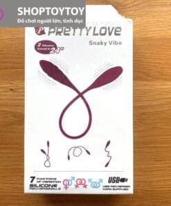 Trứng Rung Hai Đầu Xoán Ốc Prettylove Snaky Vibe 7 Chế Độ Rung Hai đầu - Sextoy thủ đức