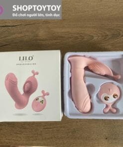 Trứng Rung Lilo Tai Thỏ Hình Dương vật Nhiều Chế Độ - Kết Hợp Điều khiển Từ Xa