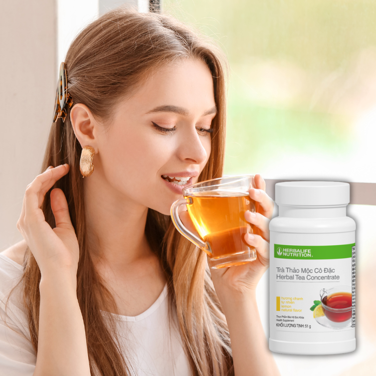Uống trà Herbalife có giúp giảm cân không? - Hakichi 3 uong tra thao moc Herbalife