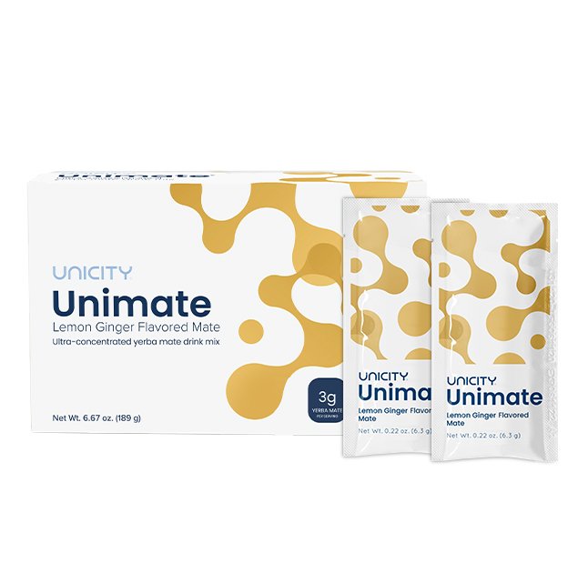 Bảng giá sản phẩm Unicity mới nhất 2025 - Hakichi 3 Unimate Lemon Ginger Hinhdaidienupweb