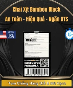 Chai xịt Mỹ Bamboo Delay Black Power Kéo dài thời gian Chai 15ml 5 bamboden2