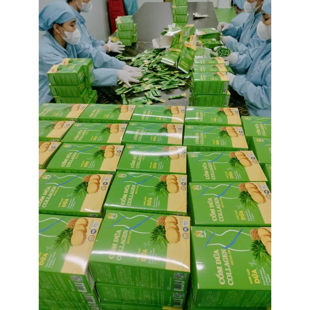 Cốm Dứa Collagen Detox Vip, Detox dứa bổ sung collagen, làm đẹp da, đẹp dáng, chống lão hoá da 3 Cốm Dứa Collagen Detox Vip, Detox dứa bổ sung collagen, làm đẹp da, đẹp dáng, chống lão hoá da - Ảnh 3