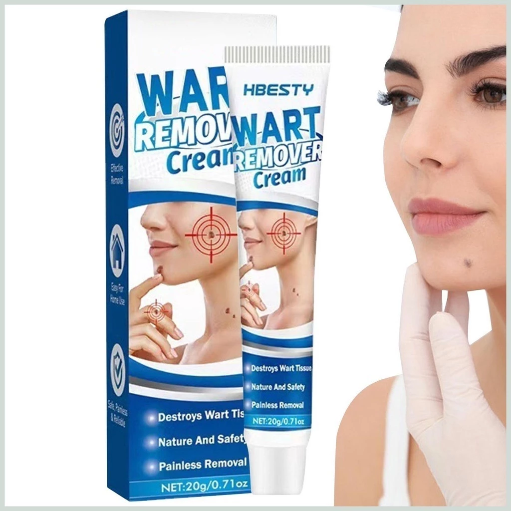 Kem Bôi Mụn Thịt Dư HBESTY WART REMOVER CREAM - Kem HBESTY Rụng Cồi Mụn, Rụng Mụn Thịt Dư, Không Đau Ngứa