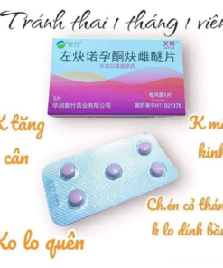 [MẪU MỚI] Viên Uống Tránh Thai Aiyue Hong Kong (Hộp 5 Viên - Tháng 1 Viên)