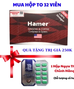 Kẹo Sâm Hamer Mỹ Chính Hãng (Mẫu Mới 2025 - Mạnh Hơn 30%)