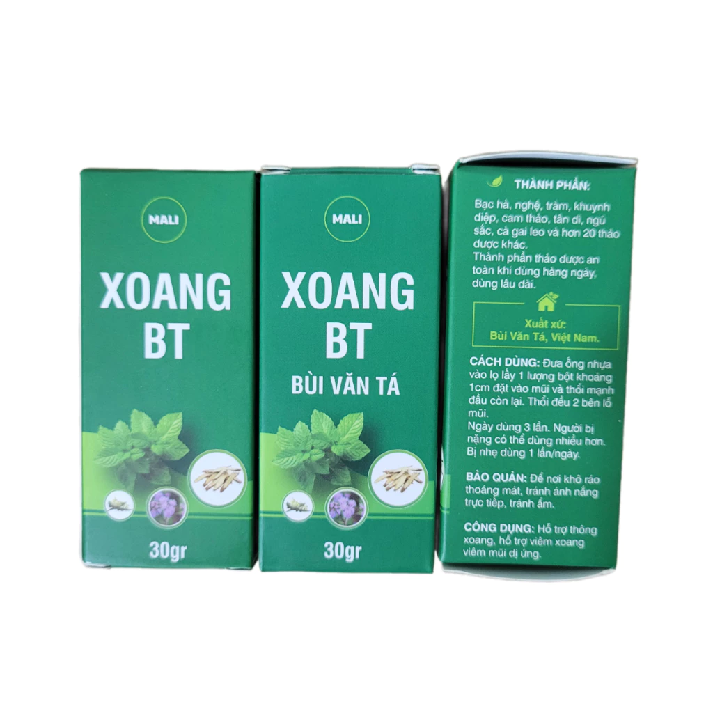 Thổi xoang BT MaLi hàng chuẩn chính Bùi Văn Tá bột thổi xoang hỗ trợ viêm xoang viêm mũi dị ứng 1 Thổi xoang BT MaLi hàng chuẩn chính Bùi Văn Tá bột thổi xoang hỗ trợ viêm xoang viêm mũi dị ứng - Ảnh 2