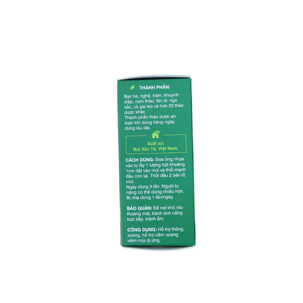 Thổi xoang BT MaLi hàng chuẩn chính Bùi Văn Tá bột thổi xoang hỗ trợ viêm xoang viêm mũi dị ứng 7 Thổi xoang BT MaLi hàng chuẩn chính Bùi Văn Tá bột thổi xoang hỗ trợ viêm xoang viêm mũi dị ứng - Ảnh 8