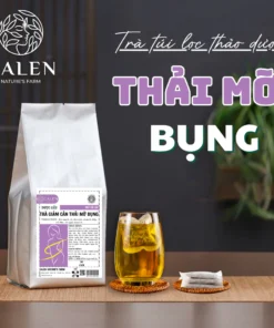 Trà thải mỡ bụng Calen giúp đào thải mỡ dưới da, giảm mỡ bụng, đùi, bắp tay, bắp chân hiệu quả bịch 30 túi lọc