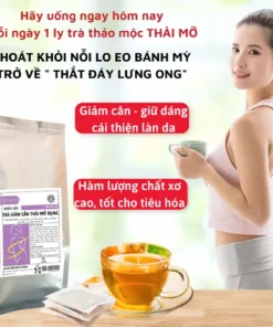 Trà thải mỡ bụng Calen giúp đào thải mỡ dưới da, giảm mỡ bụng, đùi, bắp tay, bắp chân hiệu quả bịch 30 túi lọc 11 calen4