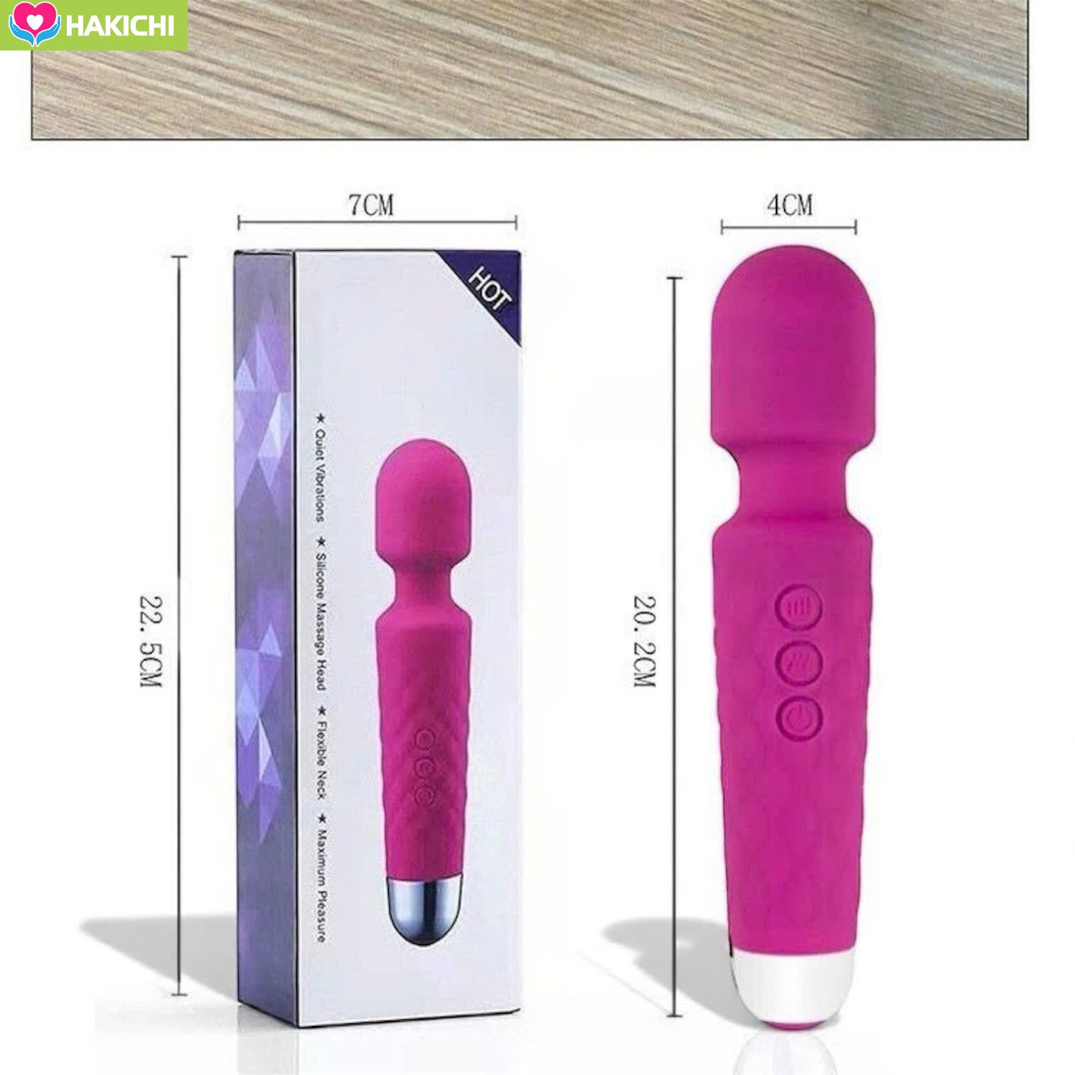 Chày Rung Massage Cho Nữ Hot Vibrations – Rung Mạnh Đa Tần 20 Chế Độ 2 Chày Rung Massage Cho Nữ Hot Vibrations – Rung Mạnh Đa Tần 20 Chế Độ - Ảnh 2