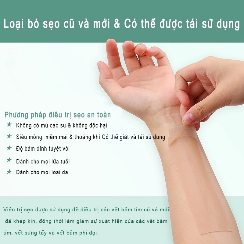 miếng dán sẹo Làm Mờ Sẹo Sau Phẫu Thuật Xóa Sạch Sẹo Thâm loại bỏ hiệu quả các vết sẹo lâu năm,vết thương,phỏng bô 9 miếng dán sẹo Làm Mờ Sẹo Sau Phẫu Thuật Xóa Sạch Sẹo Thâm loại bỏ hiệu quả các vết sẹo lâu năm,vết thương,phỏng bô - Ảnh 9