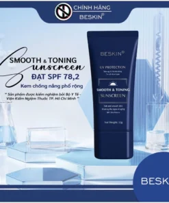 KEM CHỐNG NẮNG PHỔ RỘNG "SMOOTH & TONING SUNSCREEN" SPF 50+ PA+++ - Dung tích: 32g - Thương Hiệu: Beskin 11 kemnangbeskin1