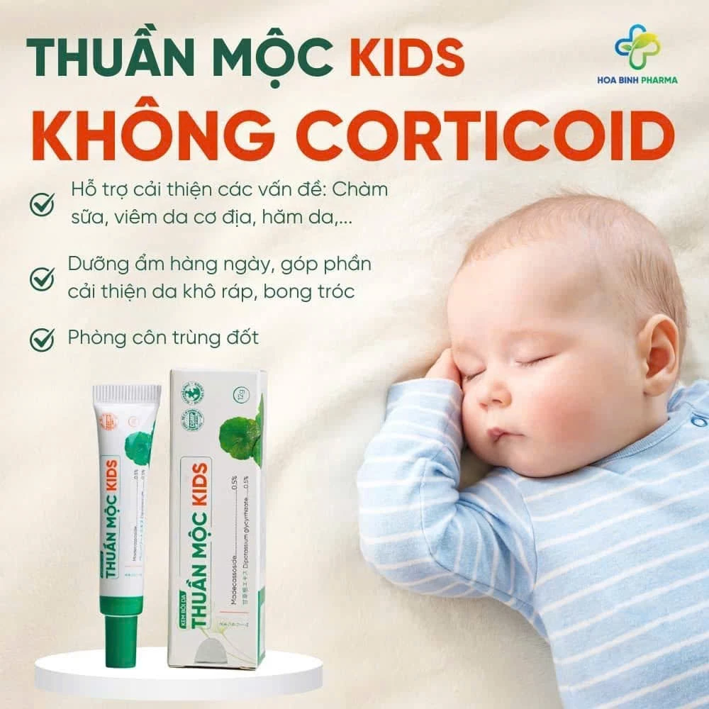 Kem Bôi Da Thuần Mộc Kids - Giúp Làm Dịu Mát Da Khi Bị Rôm Sảy, Mẩn Ngứa, Bảo Vệ Da Cho Bé (Tuýp 12g) (Hàng Chính Hãng) 1 Kem Bôi Da Thuần Mộc Kids - Giúp Làm Dịu Mát Da Khi Bị Rôm Sảy, Mẩn Ngứa, Bảo Vệ Da Cho Bé (Tuýp 12g) (Hàng Chính Hãng)