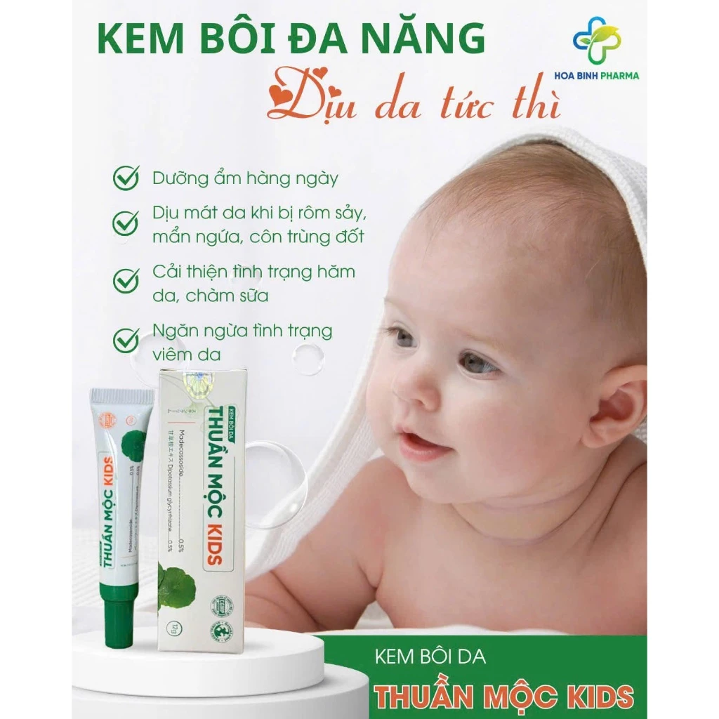 Kem Bôi Da Thuần Mộc Kids - Giúp Làm Dịu Mát Da Khi Bị Rôm Sảy, Mẩn Ngứa, Bảo Vệ Da Cho Bé (Tuýp 12g) (Hàng Chính Hãng) 3 Kem Bôi Da Thuần Mộc Kids - Giúp Làm Dịu Mát Da Khi Bị Rôm Sảy, Mẩn Ngứa, Bảo Vệ Da Cho Bé (Tuýp 12g) (Hàng Chính Hãng) - Ảnh 3