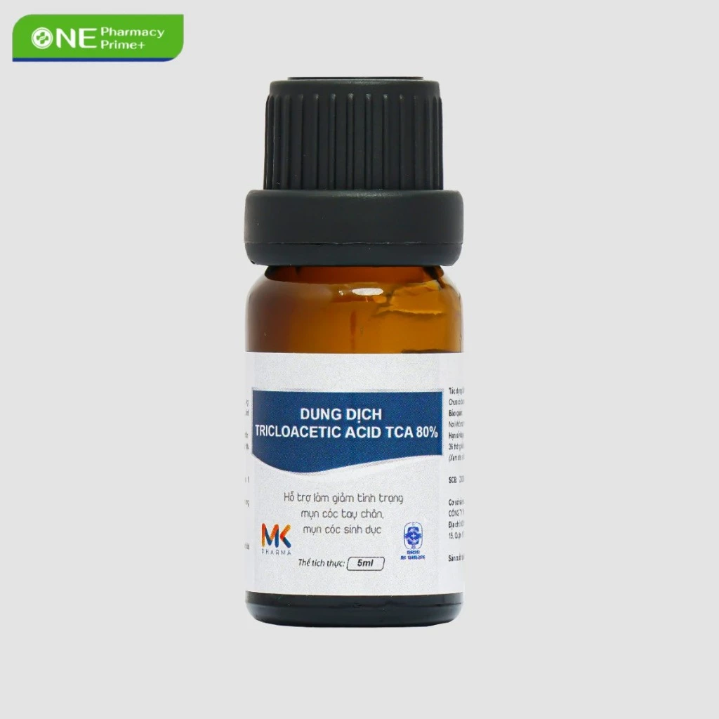 Dung Dịch Loại Bỏ Mụn Cóc, Mụn Thịt MK Pharma Tricloacetic Acid TCA 80% Solution - 5ml 6 Dung Dịch Loại Bỏ Mụn Cóc, Mụn Thịt MK Pharma Tricloacetic Acid TCA 80% Solution - 5ml - Ảnh 6