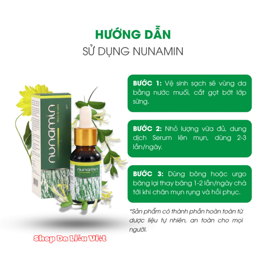 Tinh chất tẩy Mụn cóc, Mụn cơm, Mụn thịt - Nunamin 15ml chiết xuất thảo mộc, không đau rát, không để lại sẹo 6 Tinh chất tẩy Mụn cóc, Mụn cơm, Mụn thịt - Nunamin 15ml chiết xuất thảo mộc, không đau rát, không để lại sẹo - Ảnh 6