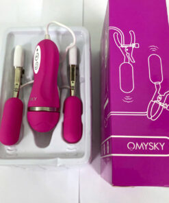 Omysky 2 Đầu Rung – Trứng Rung Kẹp Ngực Kích Thích Núm Vú 10 Chế Độ Sướng Tê Người