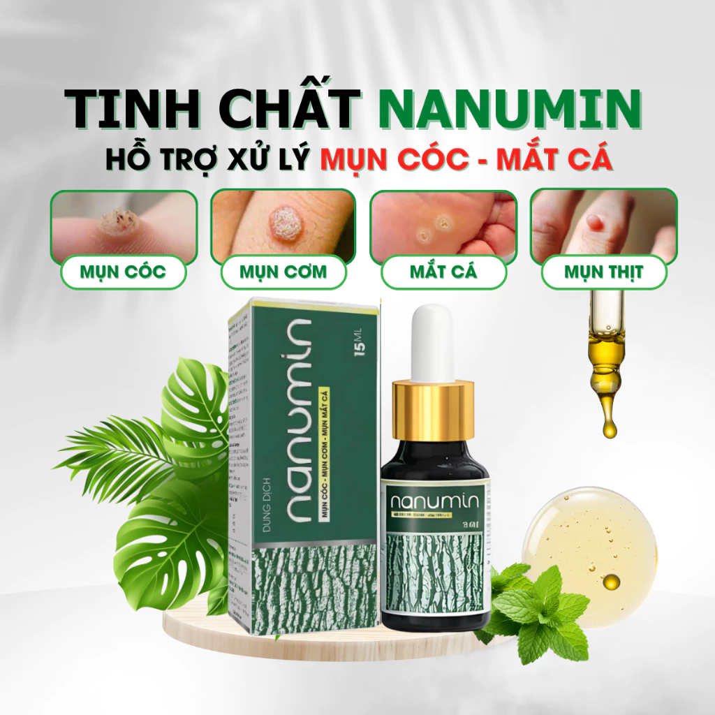 Tinh Chất Thảo Mộc NUNAMIN 15ML - Hỗ Trợ Xử Lý Mụn Cóc, Mụn Thịt, Mắt Cá Chân Tay 7 Tinh Chất Thảo Mộc NUNAMIN 15ML - Hỗ Trợ Xử Lý Mụn Cóc, Mụn Thịt, Mắt Cá Chân Tay - Ảnh 7