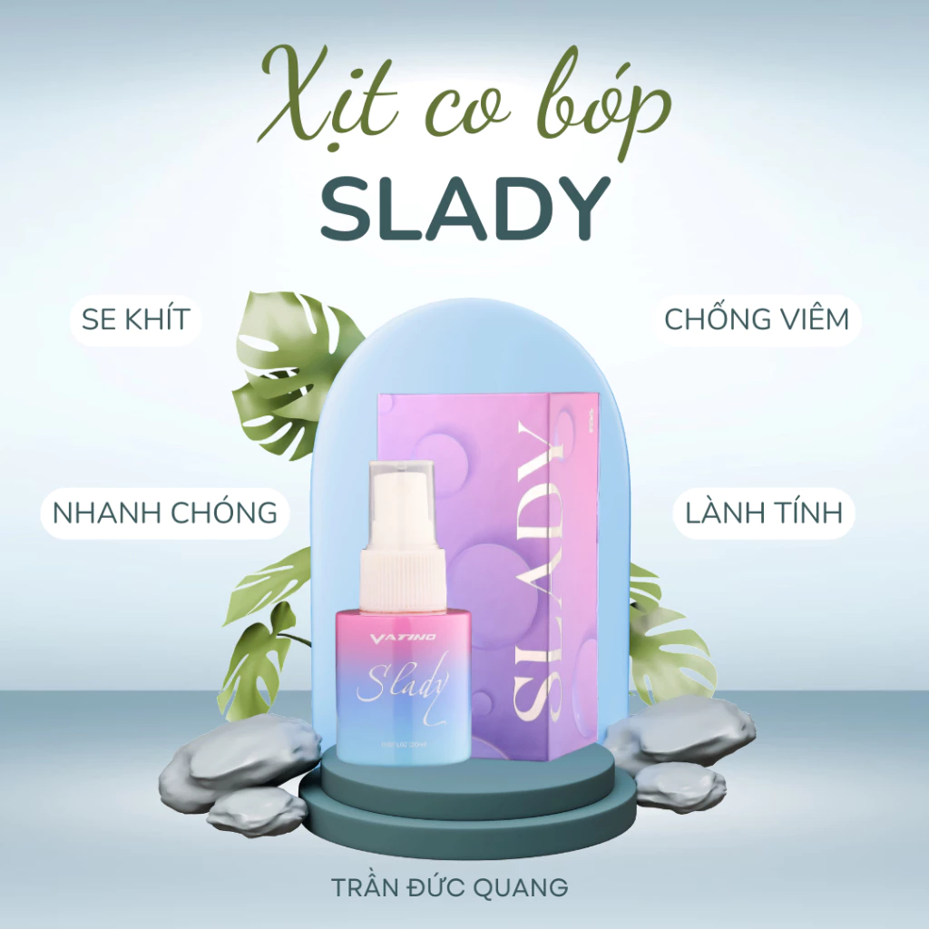 Xịt se khít Slady hỗ trợ cải thiện tình trạng khô âm đạo, gel phụ khoa chăm sóc phụ nữ 7 Xịt se khít Slady hỗ trợ cải thiện tình trạng khô âm đạo, gel phụ khoa chăm sóc phụ nữ - Ảnh 7