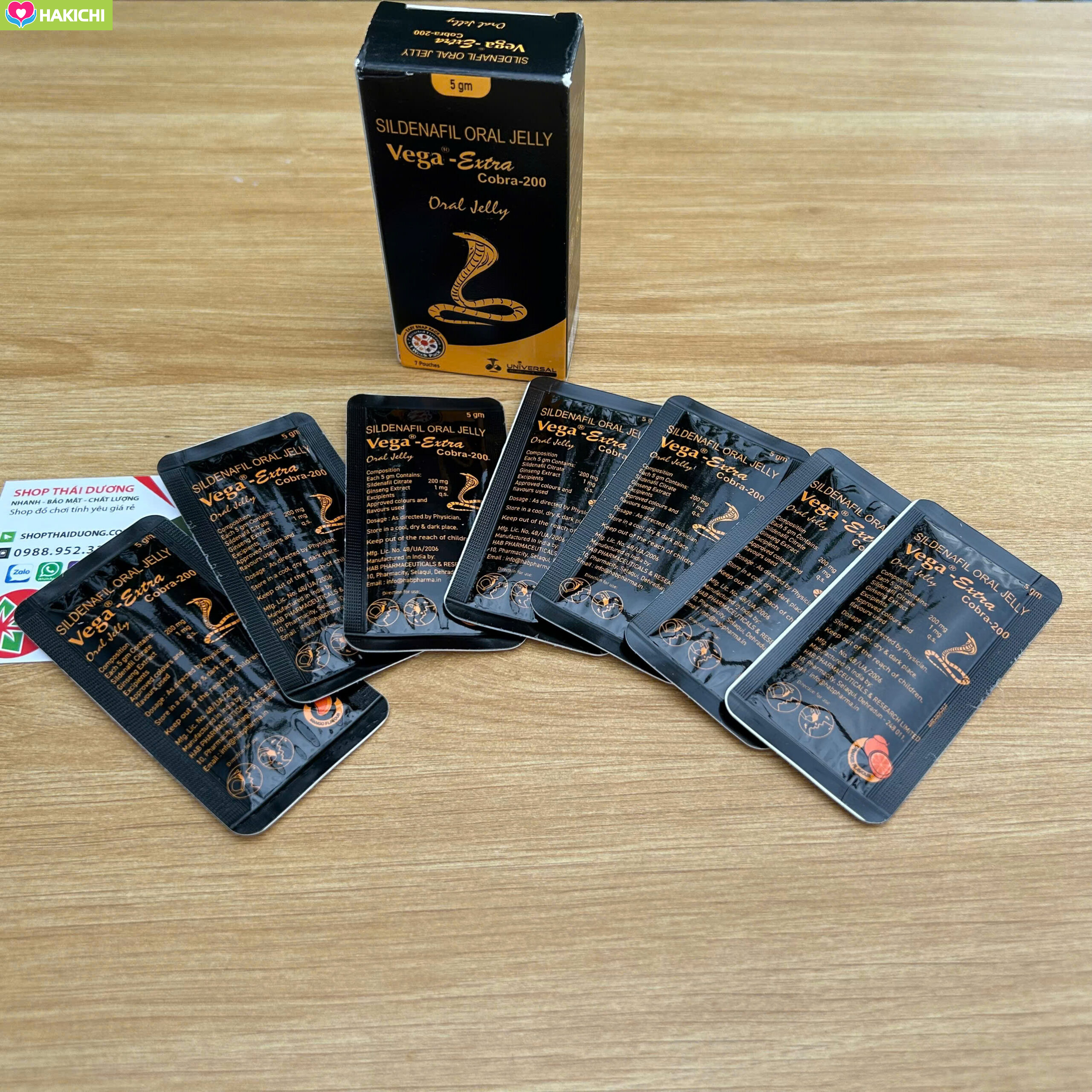 Thuốc Kéo Dài Thời Gian & Tăng Cương Cứng Vega-Extra Cobra 200mg Oral Jelly Chính Hãng 3 Thuốc Kéo Dài Thời Gian & Tăng Cương Cứng Vega-Extra Cobra 200mg Oral Jelly Chính Hãng - Ảnh 3