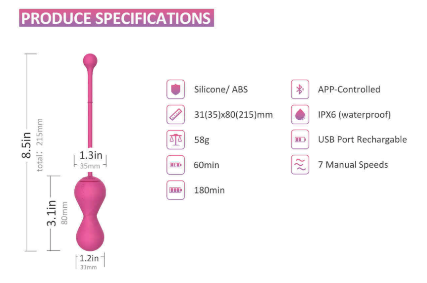 Máy tập kegel Magic Motion Kegel Master Gen2 massage âm đạo điểm G